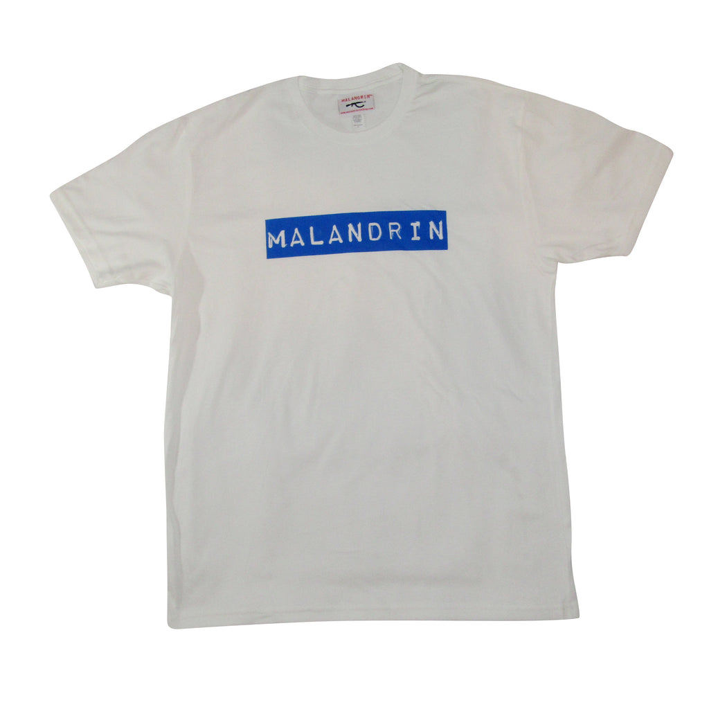 Original White Tee w/ Blue logo