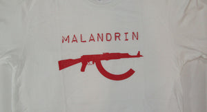 White Tee w/ AK47 Red logo