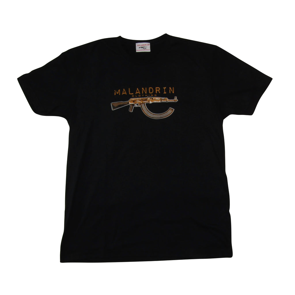 Black Tee w/ AK47 Gold logo